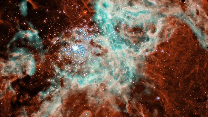 Das Sternentstehungsgebiet 30 Doradus Nebula