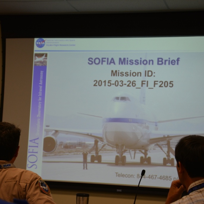 Mission Briefing für den 2. Flug; copyright @ DSI