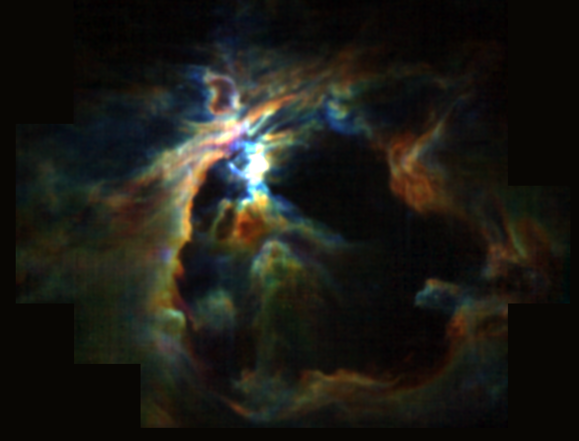 3-D Ansicht des Orion-Nebels