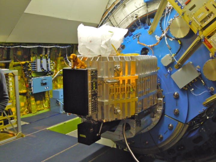 FIFI-LS mounted to the SOFIA telescope.